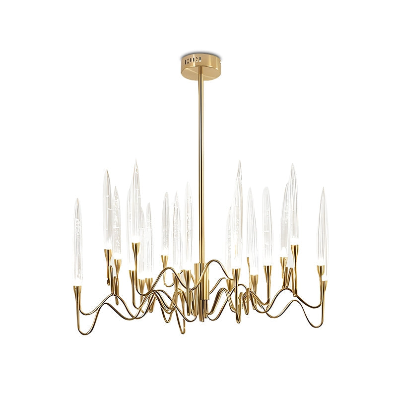 Antizer Modern Branch Chandelier & Floor Lamp