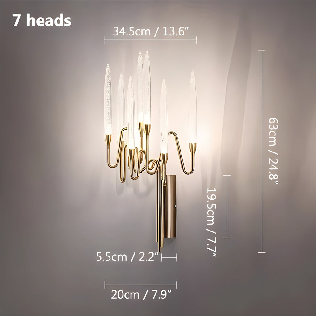 Antizer Modern Branch Chandelier & Floor Lamp