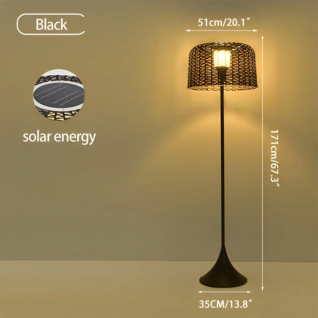 Antizer Vine Woven Floor Lamp for Outdoor