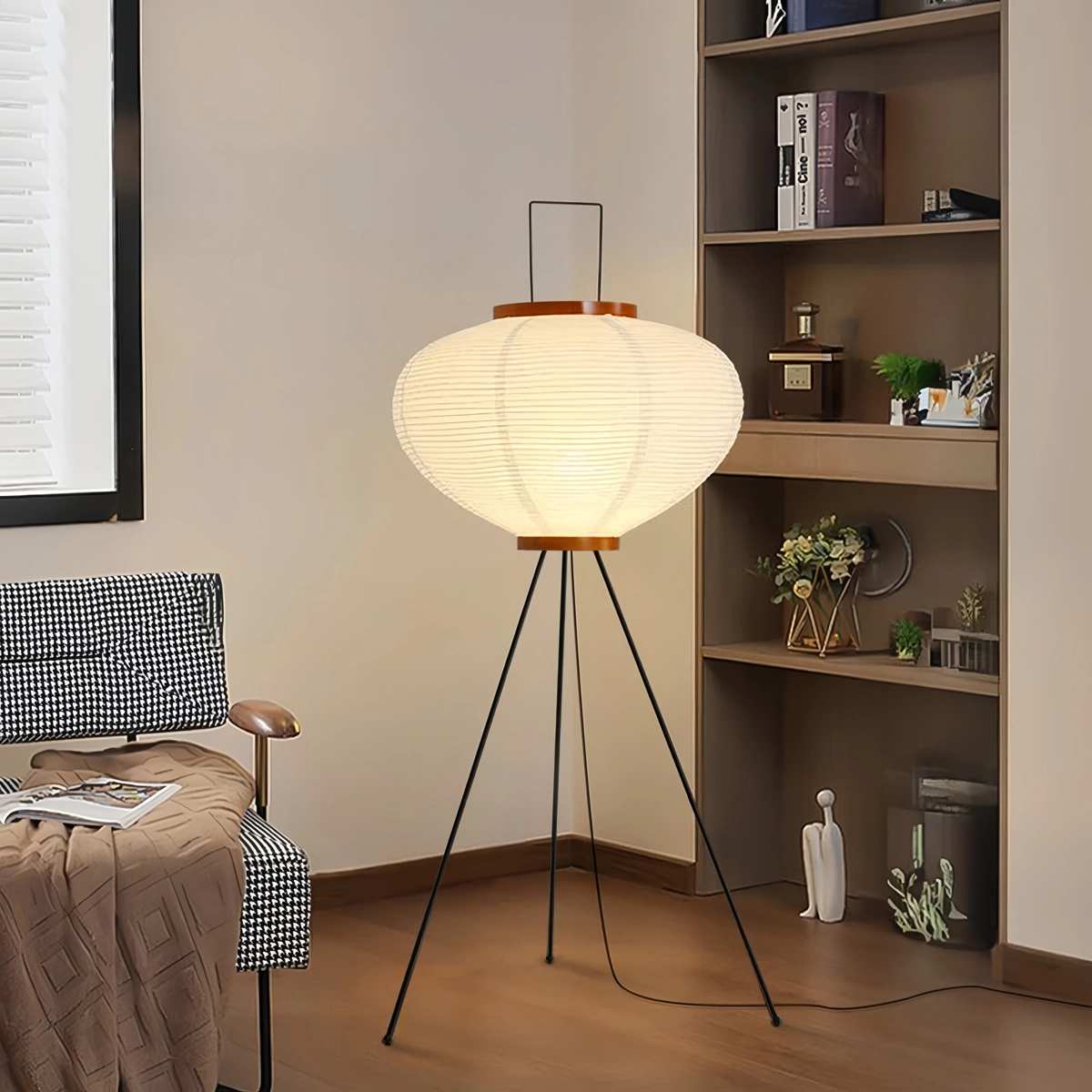 Antizer Rice Paper Art Floor & Table Lamp