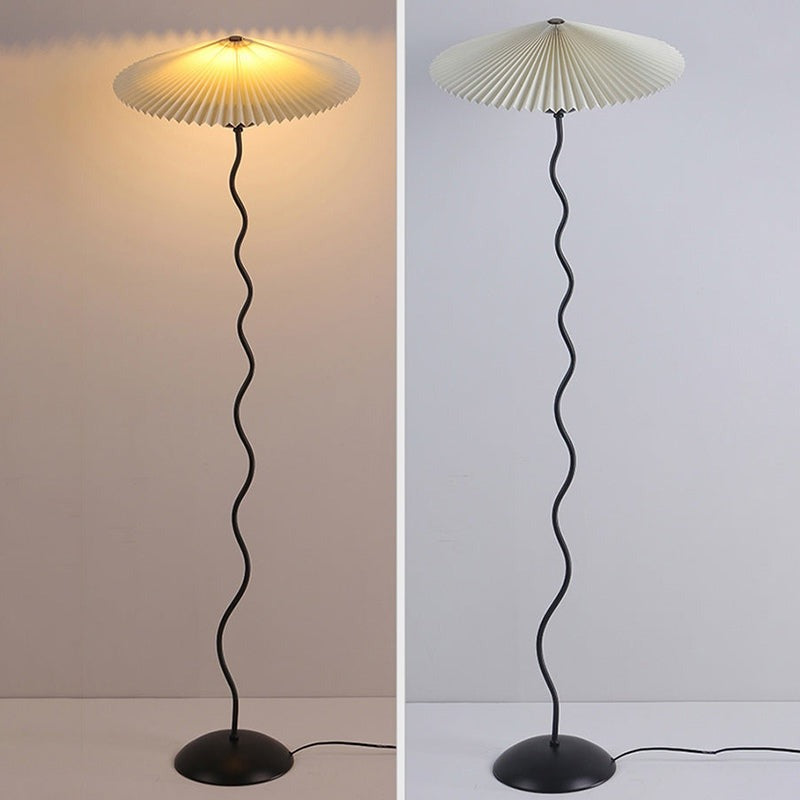 Antizer Pleated Squiggle Floor & Table Lamp