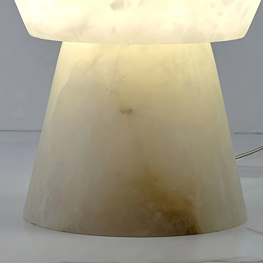 Antizer Spanish Spanish Alabaster Mushroom Head Table Lamp