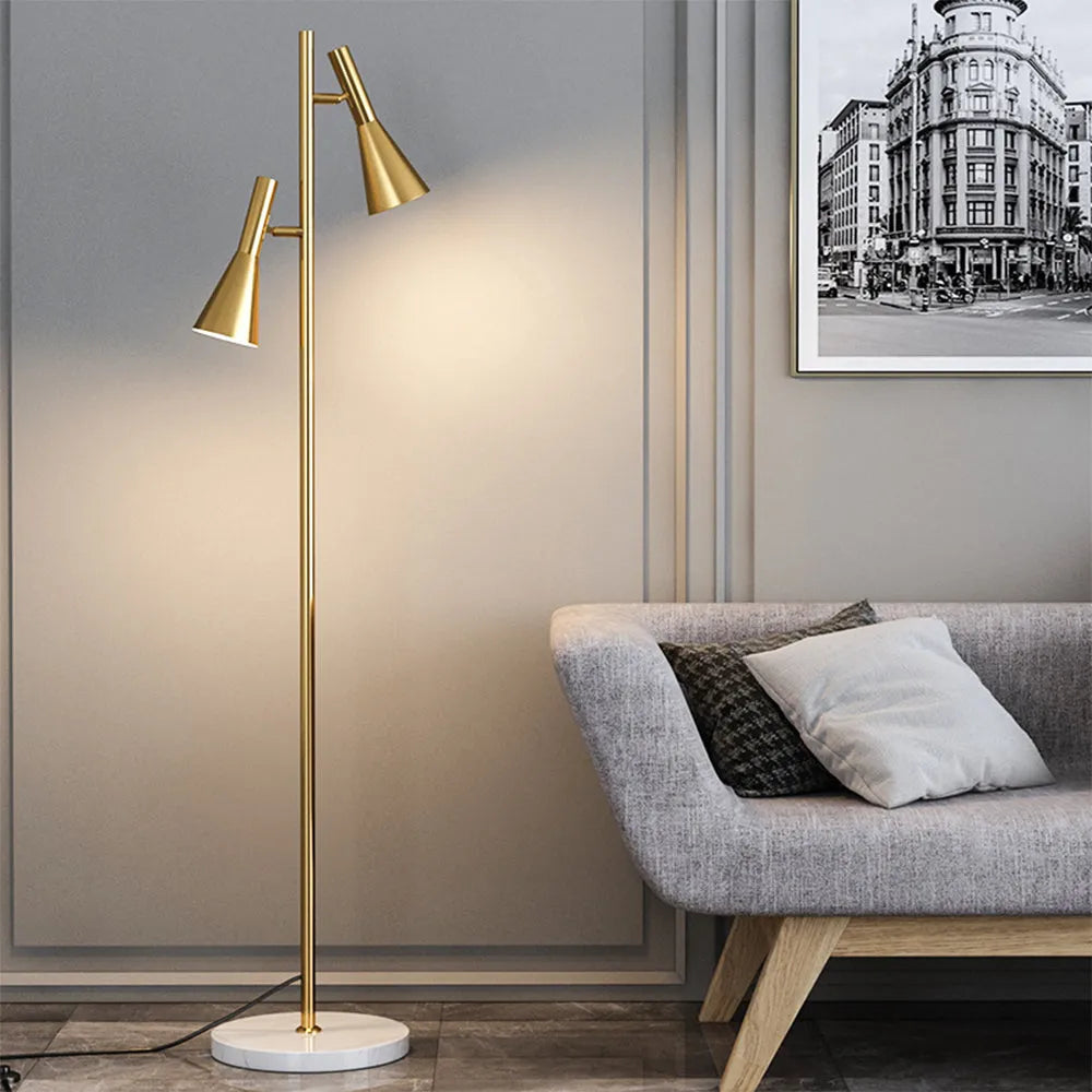 Antizer 2-Bulb Adjustable Pole Floor Lamp