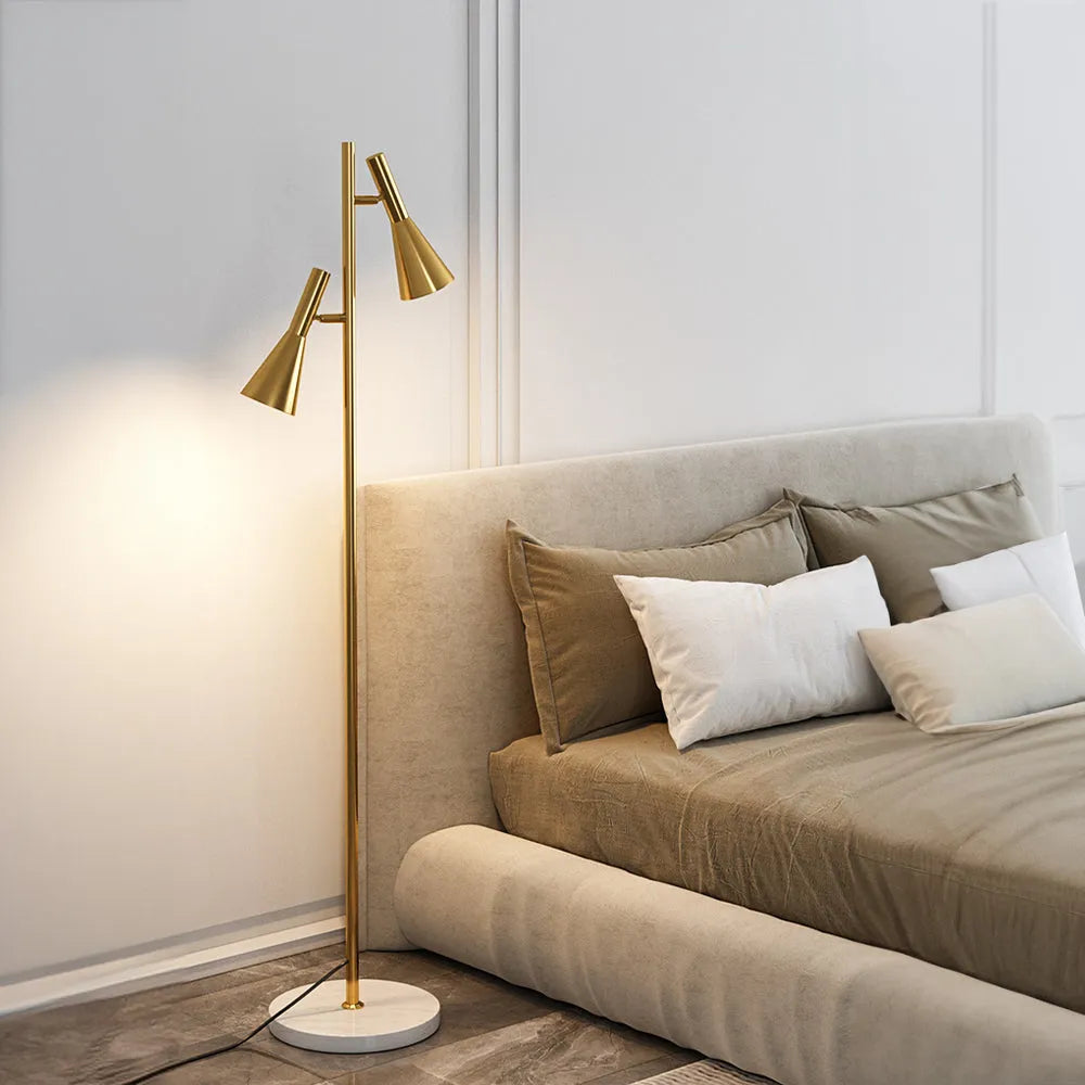 Antizer 2-Bulb Adjustable Pole Floor Lamp