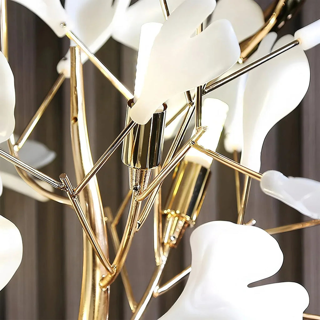 Antizer Ginkgo Leaf Floor Lamp for Living Room