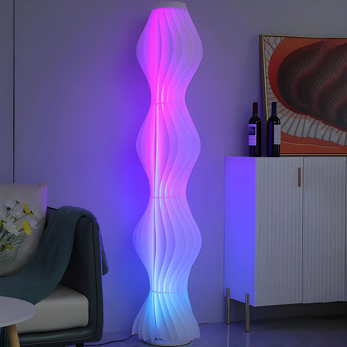Antizer Wave Column Floor Lamp for Living Room Bedroom