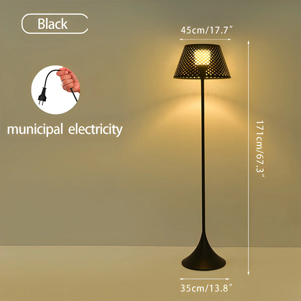 Antizer Vine Woven Floor Lamp for Outdoor