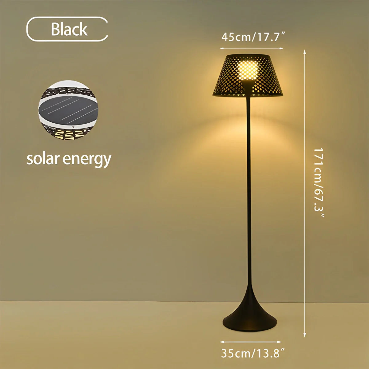 Antizer Vine Woven Floor Lamp for Outdoor
