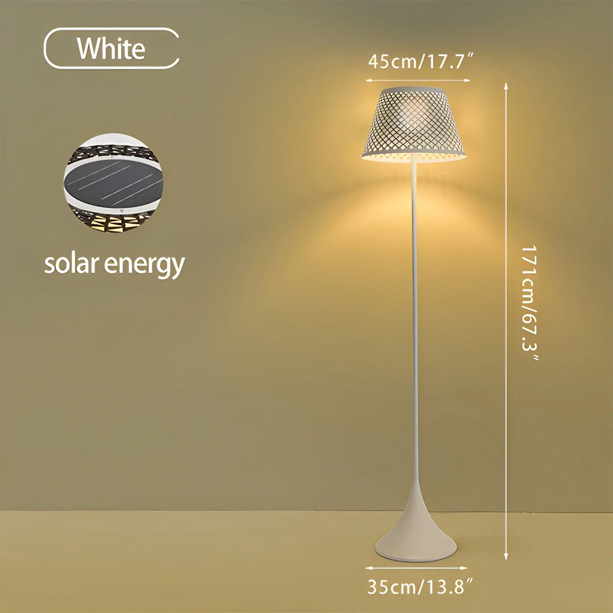 Antizer Vine Woven Floor Lamp for Outdoor