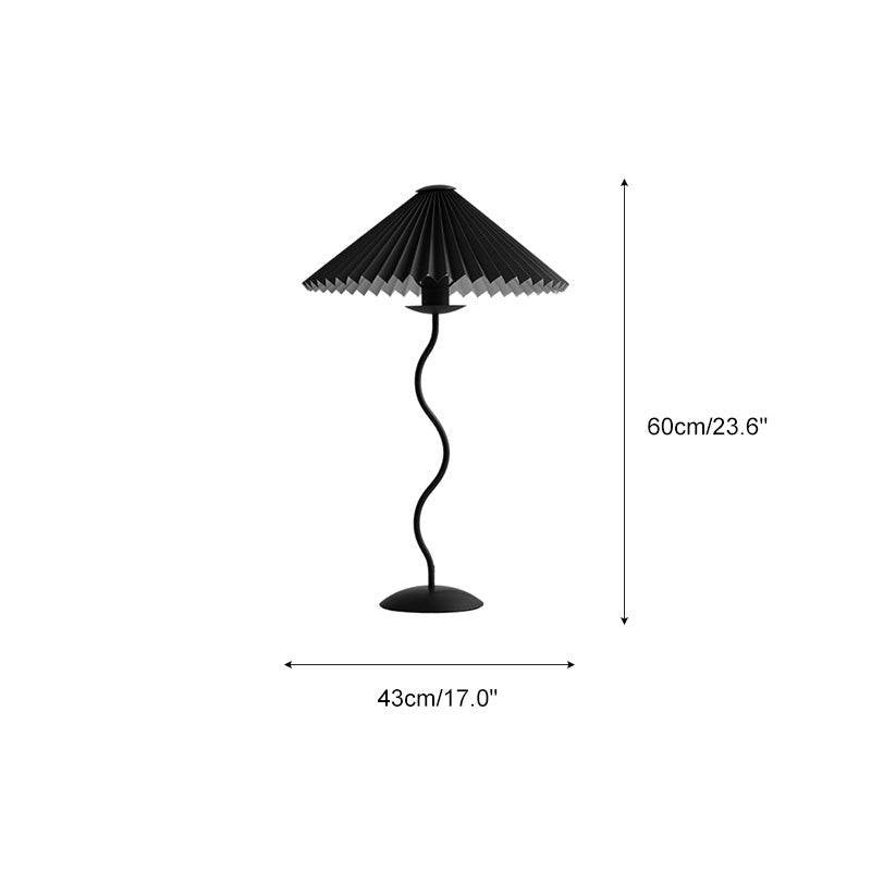 Antizer Pleated Squiggle Floor & Table Lamp