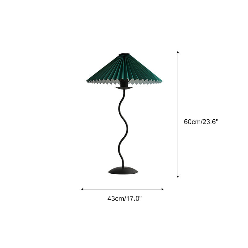 Antizer Pleated Squiggle Floor & Table Lamp