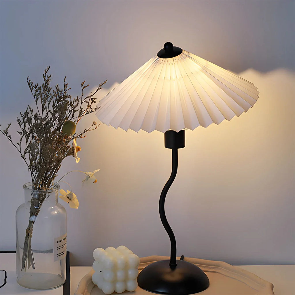 Antizer Pleated Squiggle Floor & Table Lamp