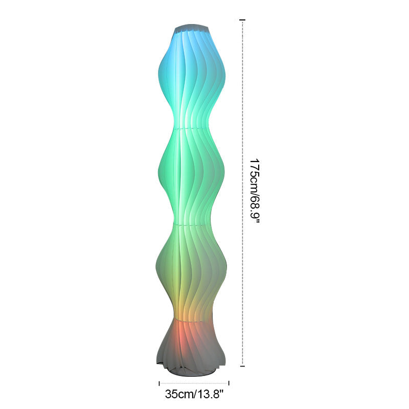 Antizer Wave Column Floor Lamp for Living Room Bedroom