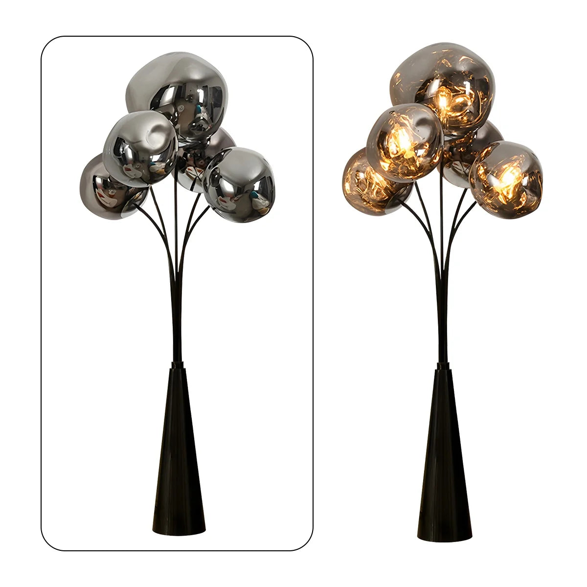 Antizer Modern Lava Multi-Head Floor Lamp